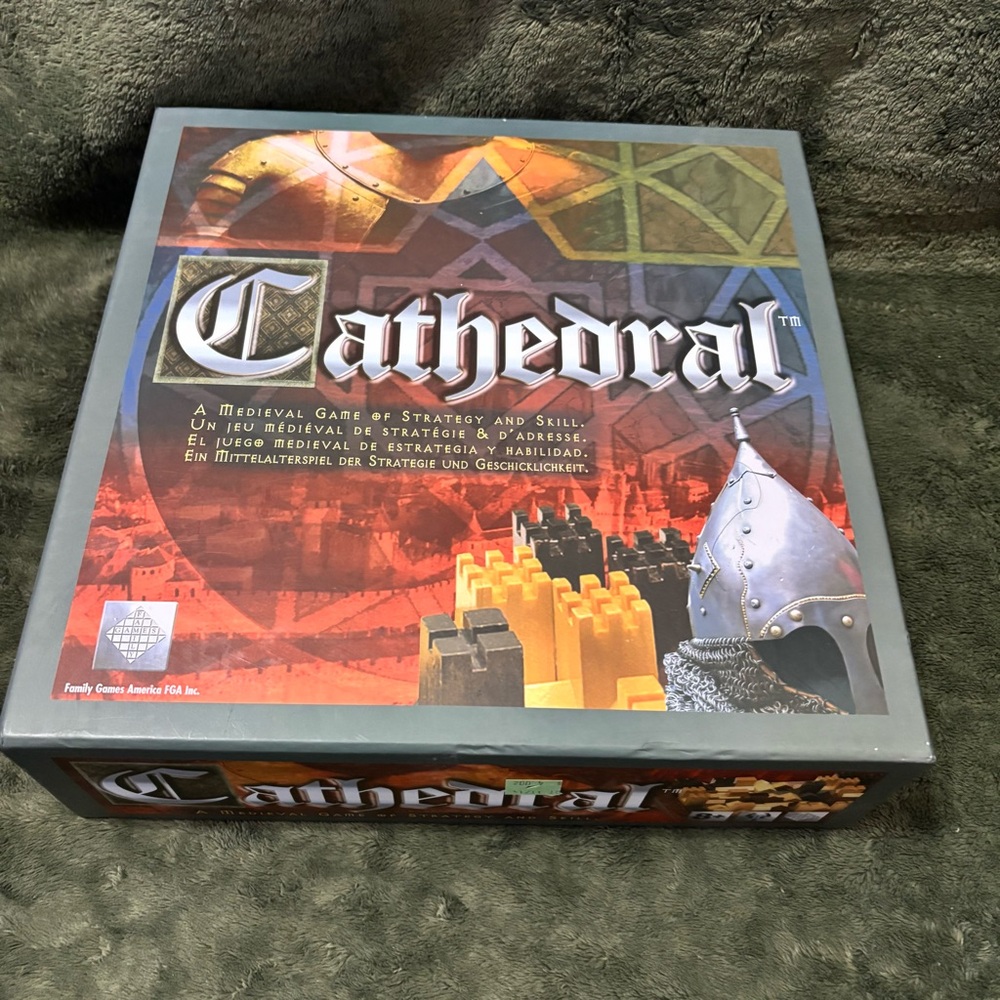 Cathedral Wooden Strategy Board Game Complete Family Games America Medieval